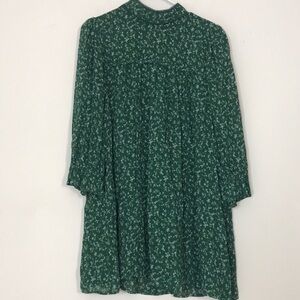 Reformation ottilie Emerald Floral Dress large size